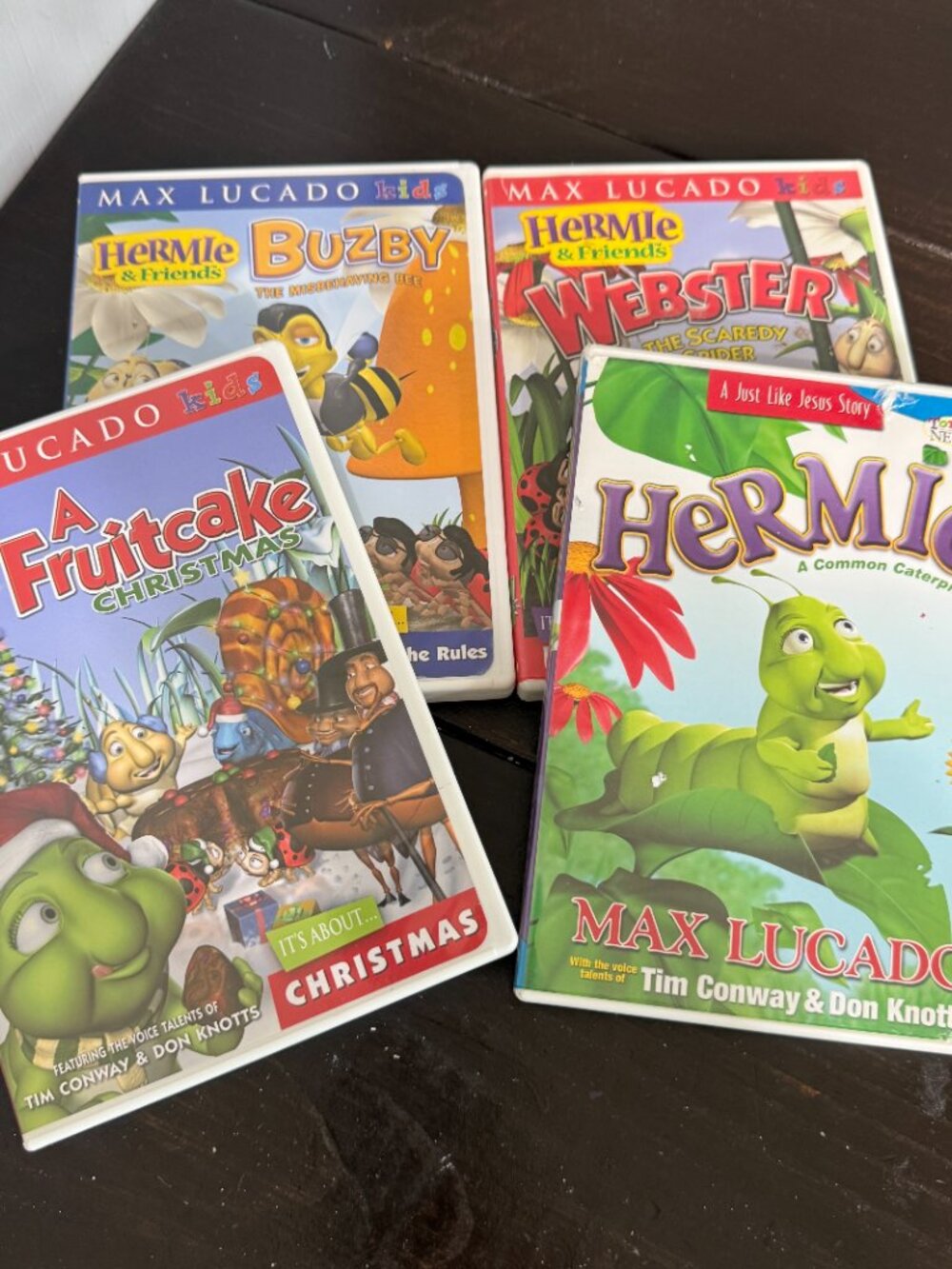 Hermie and Friends Lot of 4 DVDs - Webster Buzby Christmas - Preschool Bible H
